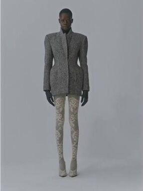 Magda Butrym Gray Structured Wool Blazer size 40 original price +$5k